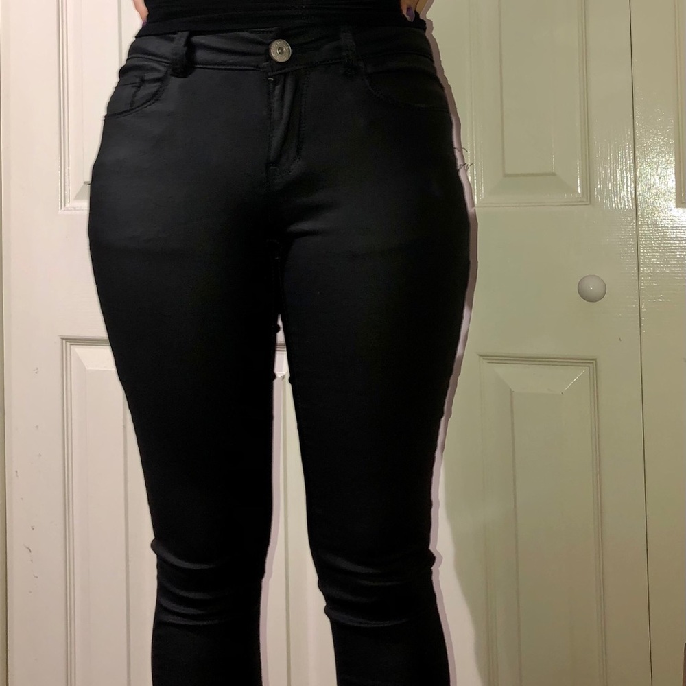 Black kinda shiny/Matt feel  pants